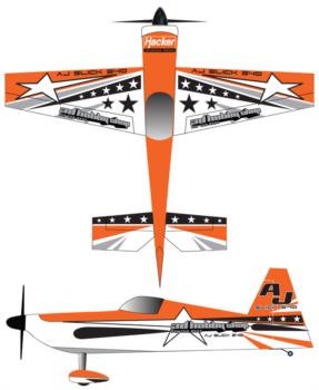 3DHobbyShop AJ Slick - Orange2 Graphic Package